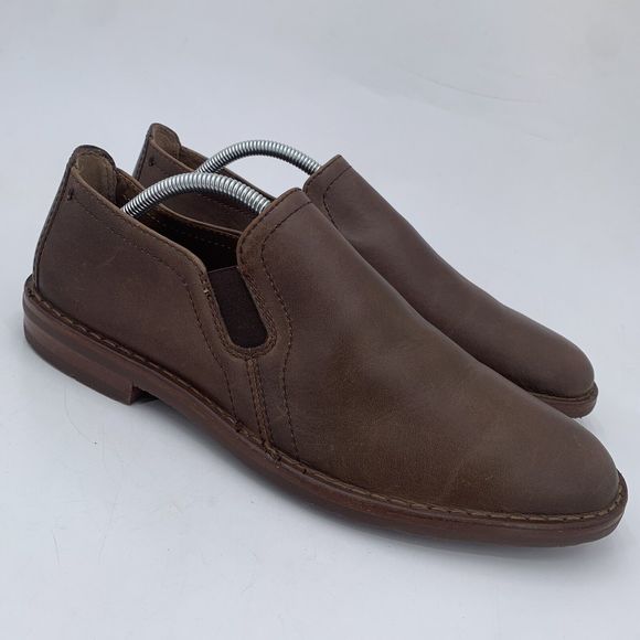 Trask Men's Sz 9.5M Slip-on Loafers Brown Leather Vibram Soles(A12)‎ - Picture 1 of 15